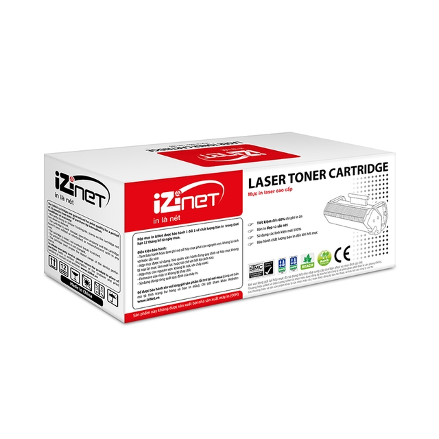 Hộp Mực in iziNet CF401A - Dùng cho máy in HP M252n/ M252dn/ M252dw ,  MFP M274n/ M277n/ M277dn/ M277dw