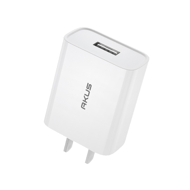 Củ sạc Akus CB42  - 01 cổng USB Type A - Màu trắng