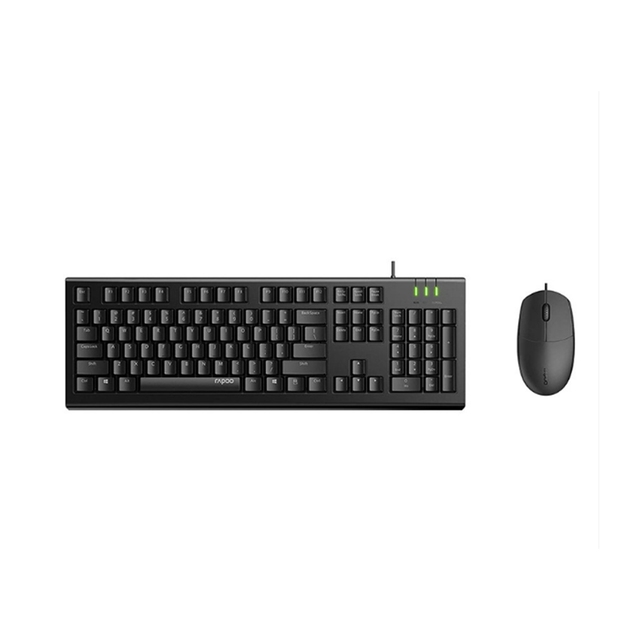Bộ bàn phím chuột có dây Rapoo X125S Black
