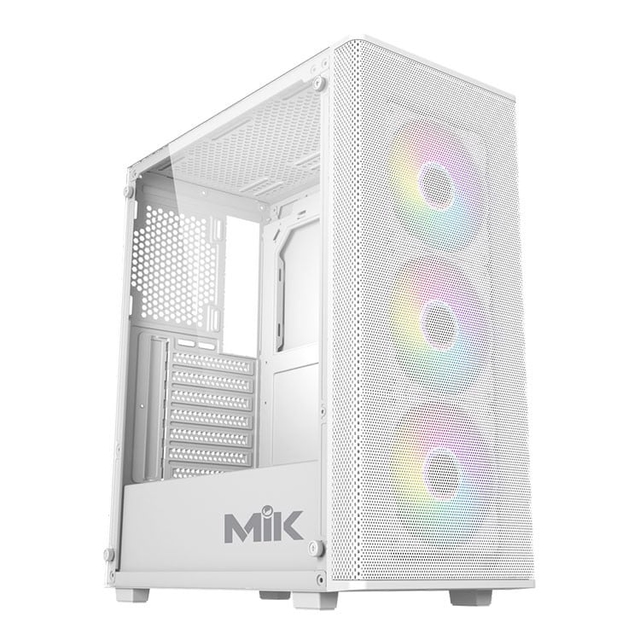 Vỏ Case MIK AION WHITE 3FA (ATX/Mid Tower/Màu Trắng/3Fan ARGB)