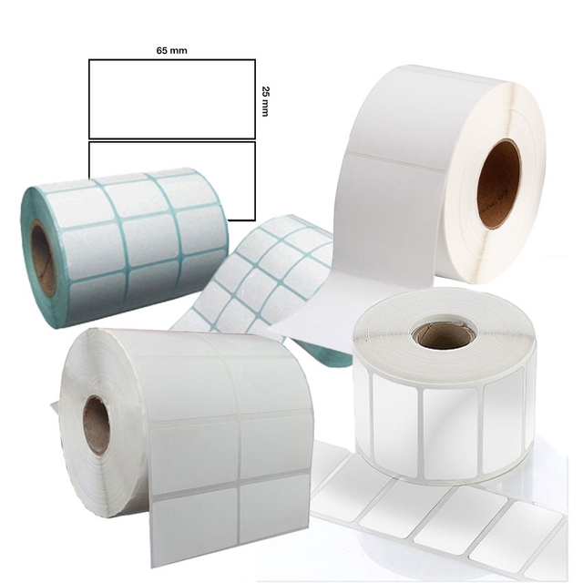 Giấy decal thường 65x25x50m ( 1 tem 1 hàng )
