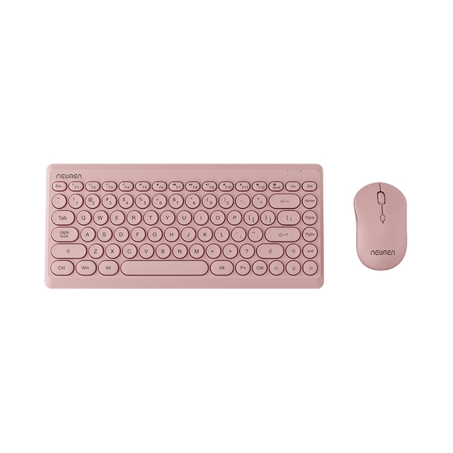Bộ bàn phím chuột không dây NEWMEN D928 Pink