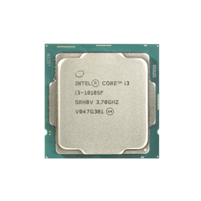 CPU Intel Core i3-10105F TRAY NEW (3.7GHz turbo Up to 4.4GHz, 4 Nhân 8 Luồng, 6MB Cache, 65W) - Socket Intel LGA 1200