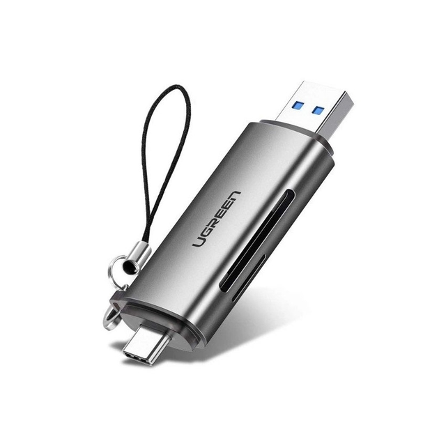 Đầu đọc thẻ nhớ SD/TF chuẩn USB Type C và USB 3.0 Ugreen 50706 