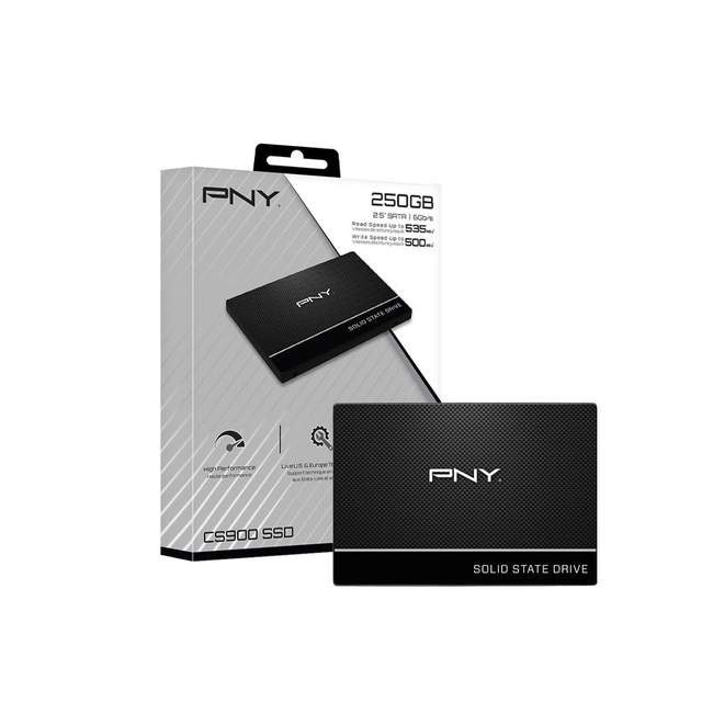 Ổ Cứng SSD PNY CS900 250GB 2.5 inch SATA III (Đọc 535MB/s - Ghi 500MB/s) - (SSD7CS900-250-RB)