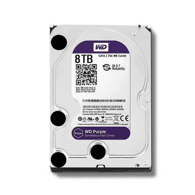 Ổ Cứng HDD WD Purple 8TB 3.5 inch, 5640RPM, SATA III, 256MB Cache (WD85PURZ)