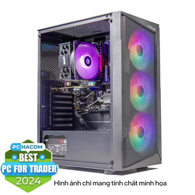 PC HACOM Trader T008 (i5-12400F/B760/16GB RAM/512GB SSD/2x Nvidia T400 4GB/550W)