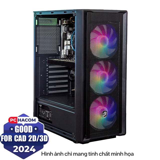 PC HACOM CAD C128 (i7-12700F/B660/16GB RAM/500GB SSD/T400 4GB/550W)