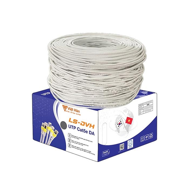 Cable Mạng VIệt Hàn CAT5E UTP (có gia cường)
