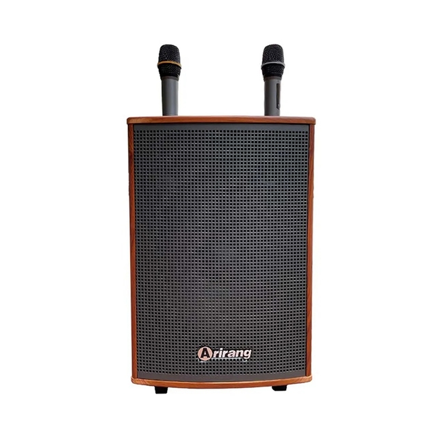 Loa kéo ARIRANG MKS2  hỗ trợ Livestream (Bass 30 cm, 80W, Bluetooth 5.0, Kèm 2 micro không dây) 