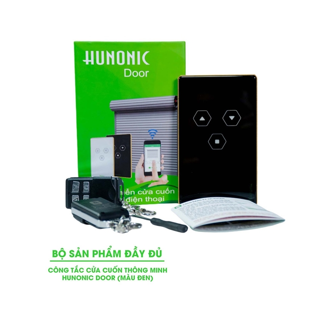 CÔNG TẮC CỬA CUỐN HUNONIC DOOR (Màu đen)