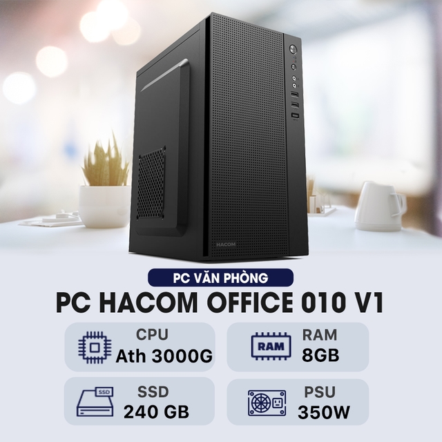 PC HACOM OFFICE 010 V1 (Ryzen A3000G/8GB RAM/240GB SSD)