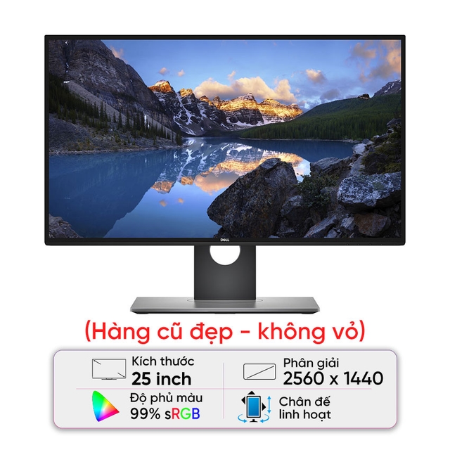 Màn hình Dell UltraSharp U2518D (25 inch/QHD/IPS/60Hz/5ms) - Cũ đẹp (Không vỏ hộp)