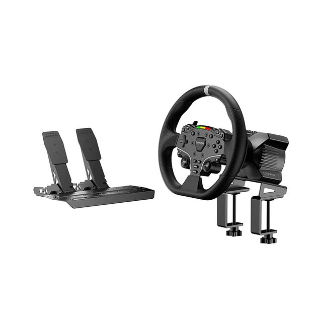 BỘ VÔ LĂNG ĐUA XE MOZA R3 PC BUNDLE FOR PC (R3 WHEEL BASE,VÔ LĂNG, PEDAL, NGÀM KẸP BÀN) 
