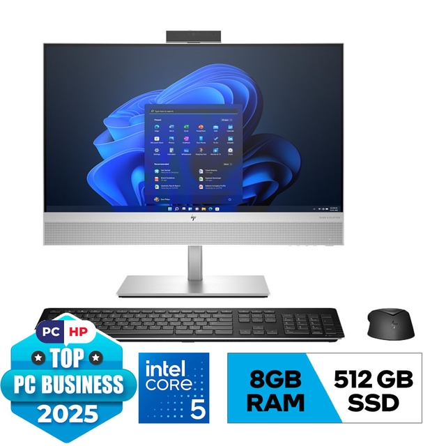 PC HP EliteOne 840 G AIO (B05JHPT) (i5 14500/8GB RAM/512GSSD/23.8FHD/WL_K&amp;M/Win11/BẠC/3Y)