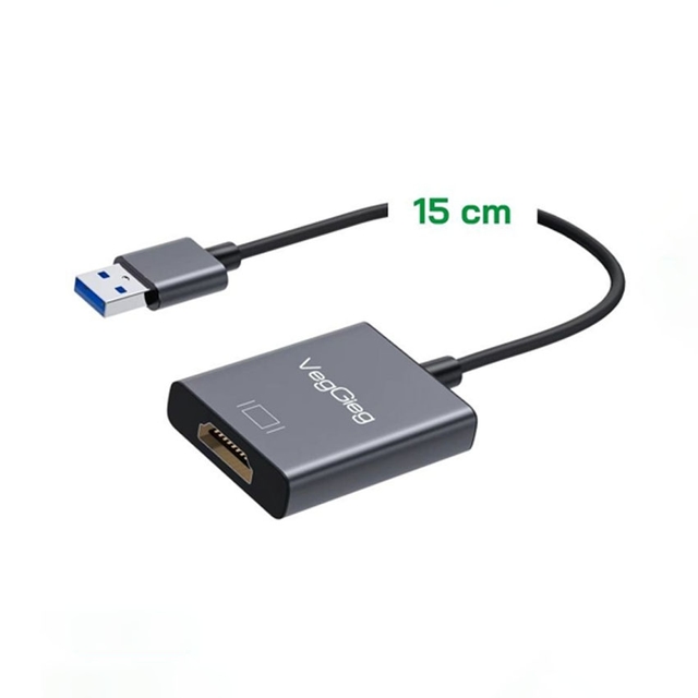 Bộ chuyển đổi USB 3.0 sang HDMI 15cm Veggieg V-Z917
