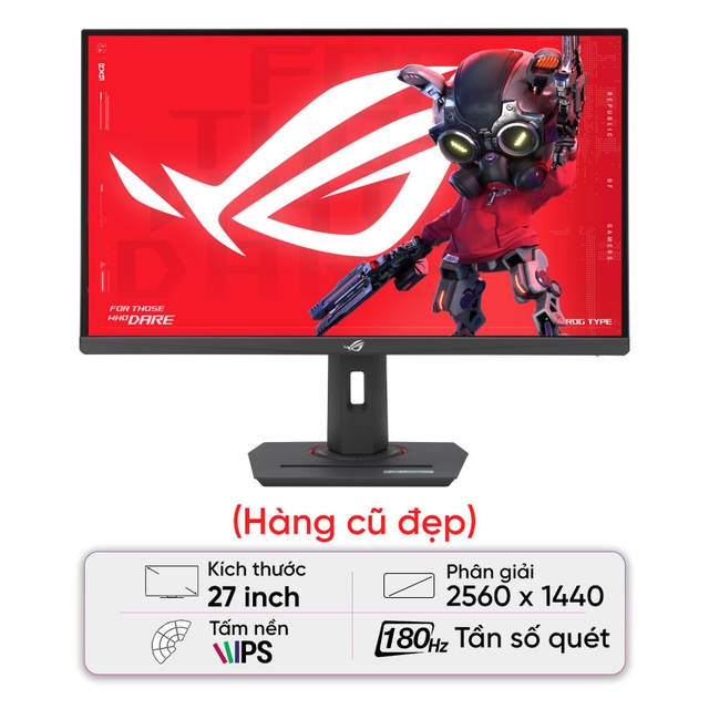 Màn hình ASUS ROG XG27ACS (27 inch/QHD/Fast IPS/180Hz/1ms/USB-C) - Likenew (Full box)