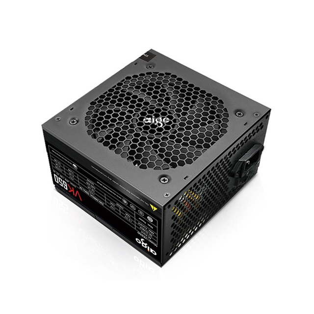 Nguồn máy tính AIGO VK650 - 650W (80 Plus/ Active PFC/ Single Rail) - Cũ đẹp (Tray)