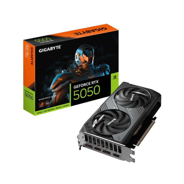 Card màn hình Gigabyte GeForce RTX 5050 WINDFORCE OC-8GB (GV-N5050WF2OC-8GD) GDDR6