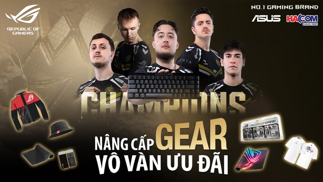 NÂNG CẤP GEAR, VÔ VÀN ƯU ĐÃI CÙNG ASUS ROG