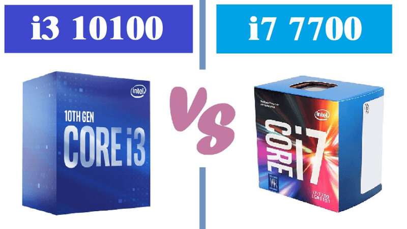 I3-10100 vs I7-7700 ! Ai là kẻ chiến thắng