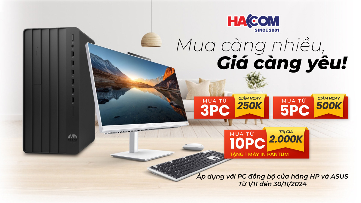 Máy tính HP & ASUS đồng loạt giảm giá: Cơ hội vàng cho doanh nghiệp!