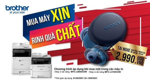 Mua máy xịn - Rinh quà chất từ Brother