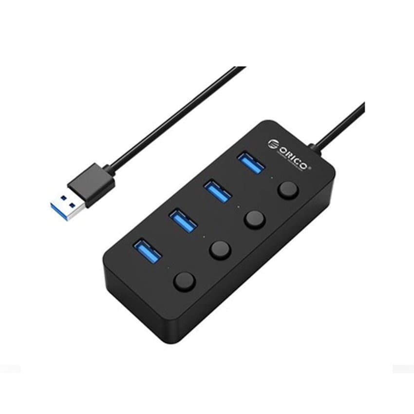 Bộ Chia/HUB USB Orico W9PH4-U3-BK  (Từ 1 Ra 4 Cổng chuẩn 3.0) Đen