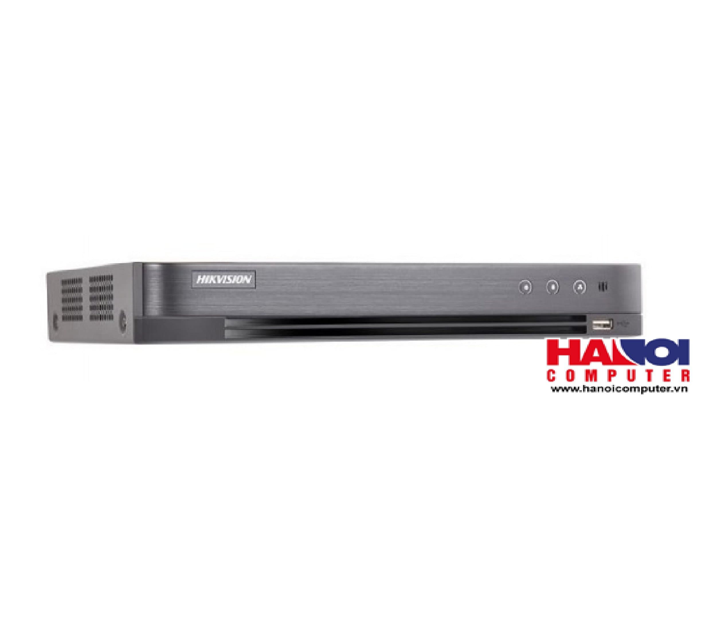 Đầu ghi 16 kênh TVI HikVision DS-7216HQHI-K1/ H265+ ( có hỗ trợ camera tích hợp míc ghi âm )