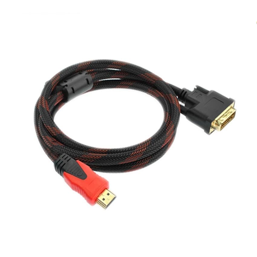 Cáp chuyển đổi HDMI To DVI 1.5m (Dây lưới)