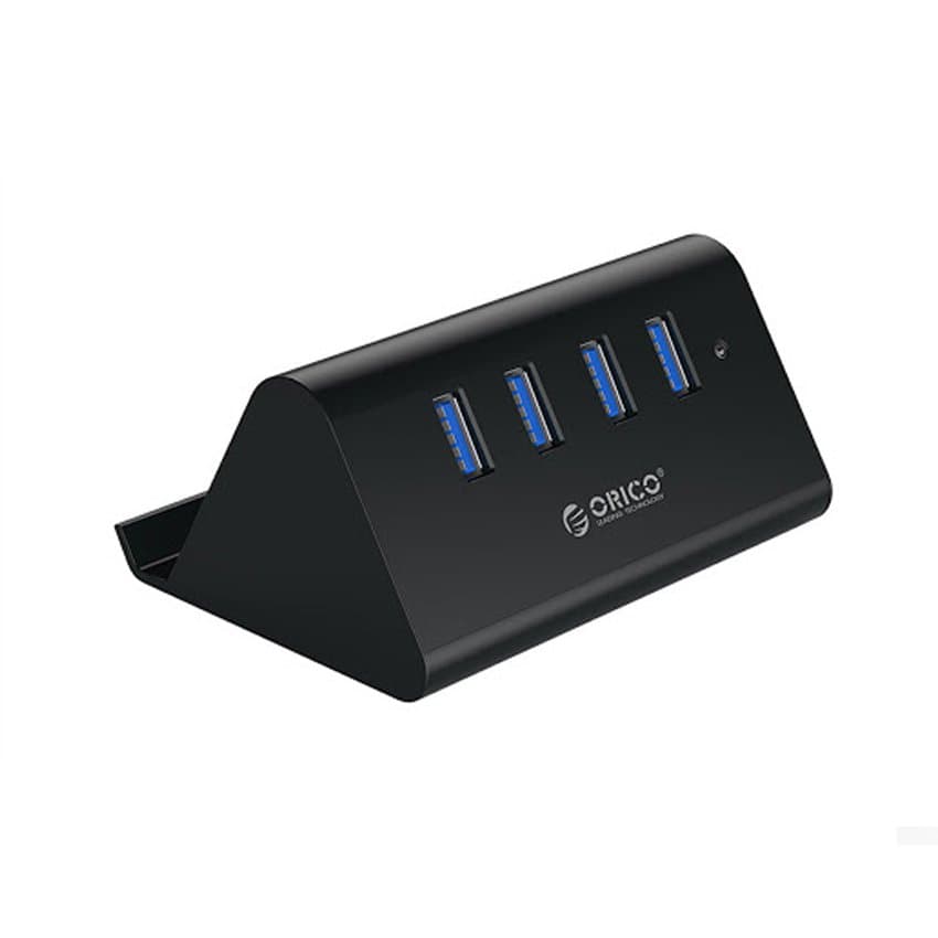Bộ Chia USB Orico SHC-U3 (Từ 1 Ra 4 cổng chuẩn 3.0) Thiết kế làm giá đỡ điện thoại