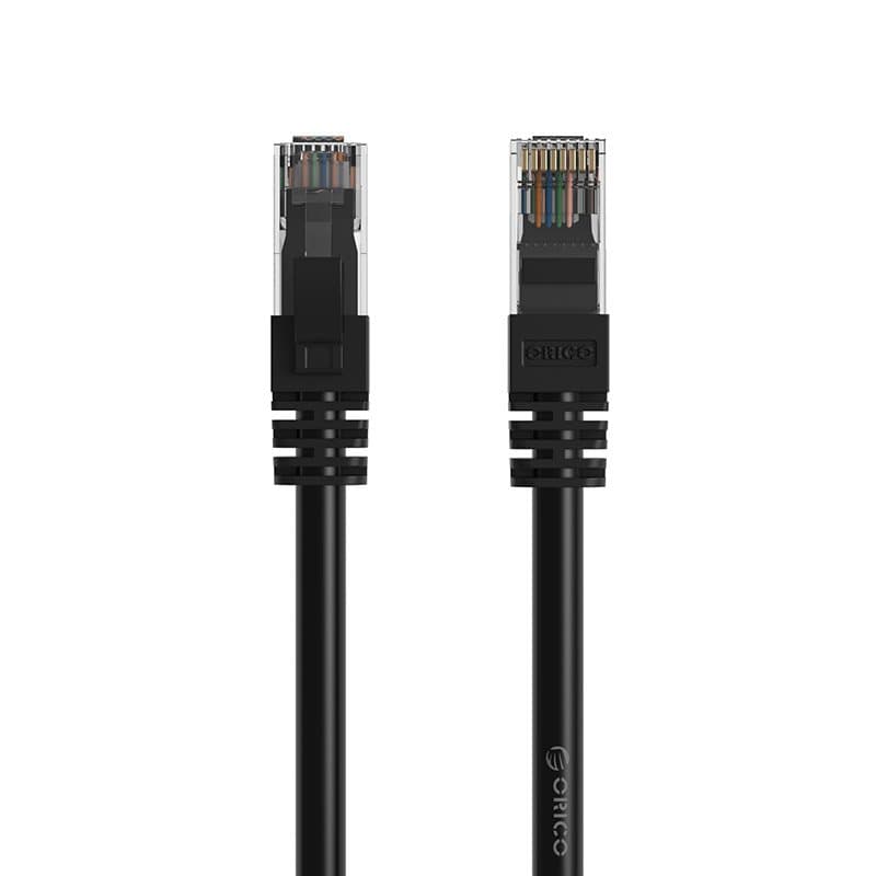 Cáp mạng đầu đúc Cat6 30m Orico PUG-C6-300-BK Đen