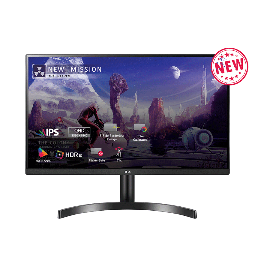 Màn hình LG 27QN600-B (27 inch/2K/IPS/75Hz/5ms/350nits/HDMI+DP+Audio) 