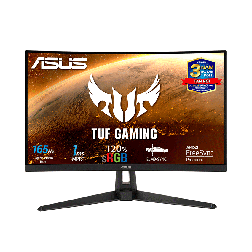 Màn hình Gaming Asus TUF VG27VH1B (27 inch/FHD/VA/165Hz/1ms/Loa/Cong)