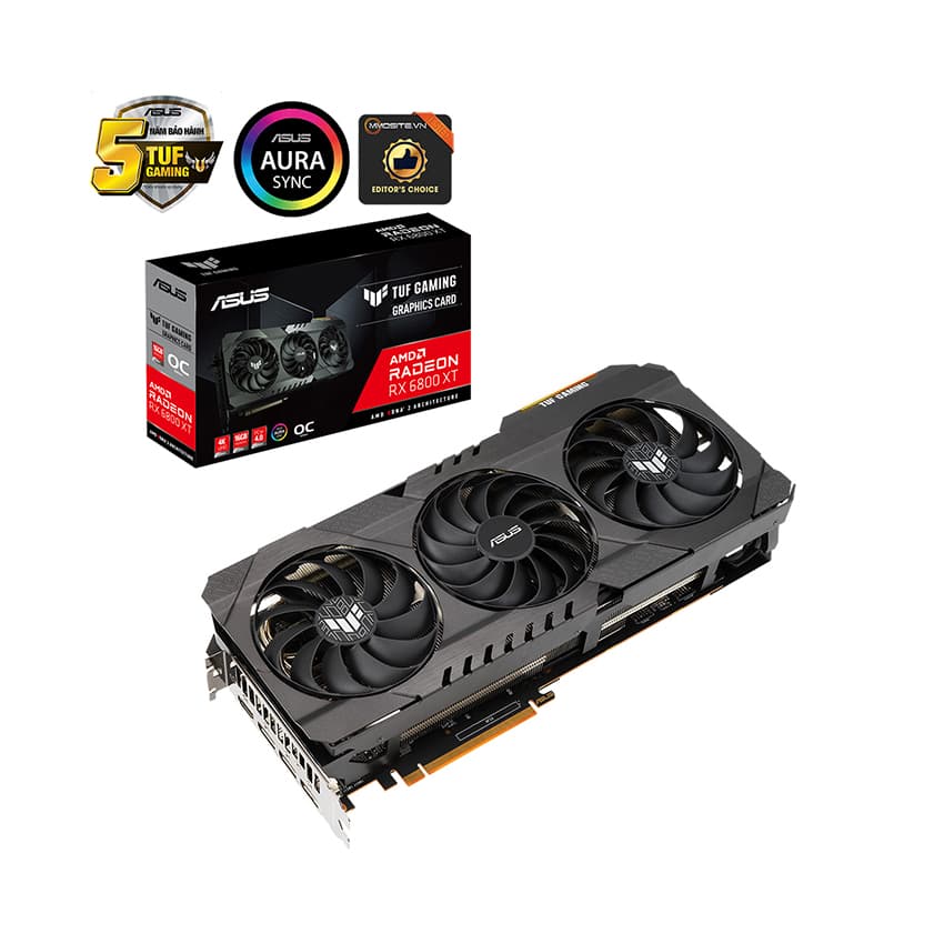Card màn hình ASUS TUF-RX 6800XT-O16G-GAMING (16GB GDDR6, 256-bit, HDMI, 2x8-pin)