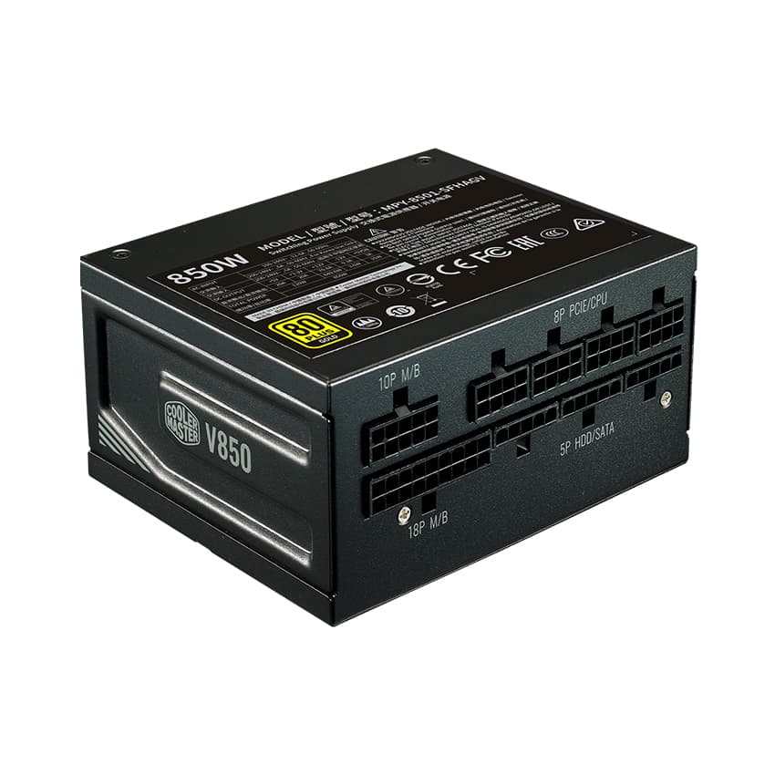 Nguồn máy tính Cooler Master V850 SFX Gold (80 Plus Gold/Màu Đen)
