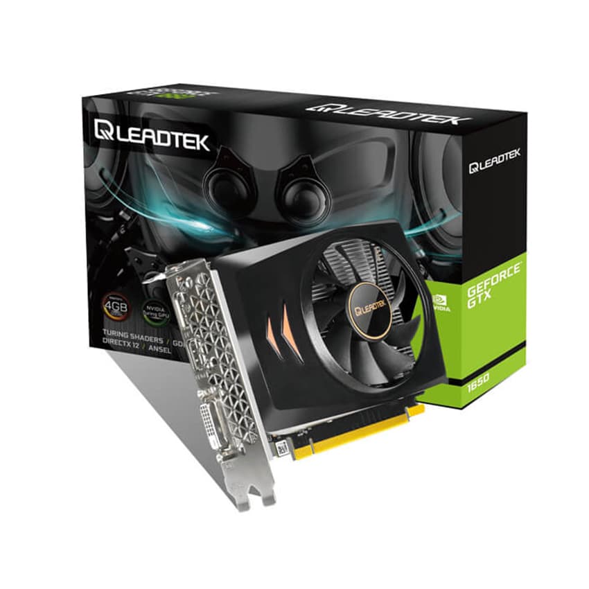 Card màn hình LEADTEK GTX 1650 D6 (4GB GDDR6, 128-bit, DVI+HDMI+DP)