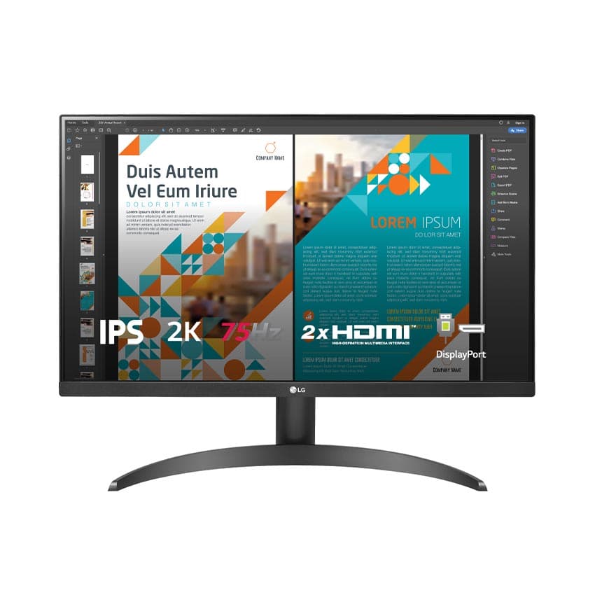 Màn hình LG 24QP500-B (23.8inch/QHD/IPS/75Hz/5ms)