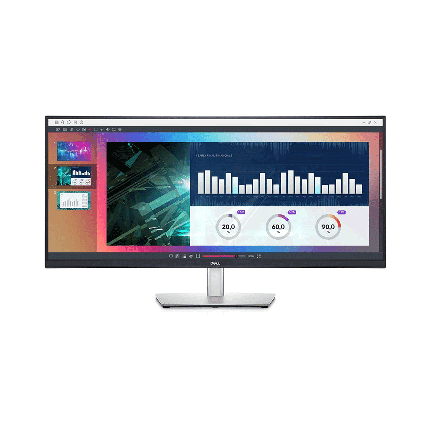 Màn hình Dell P3421W (34inch/WQHD/IPS/60hz/8ms/300nits/HDMI+DP+USB+USBC/Cong)