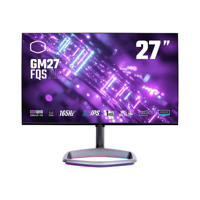 Màn hình Cooler Master GM27-FQS (27 inch/QHD/IPS/165Hz/1ms/ARGB/USBTypeC)