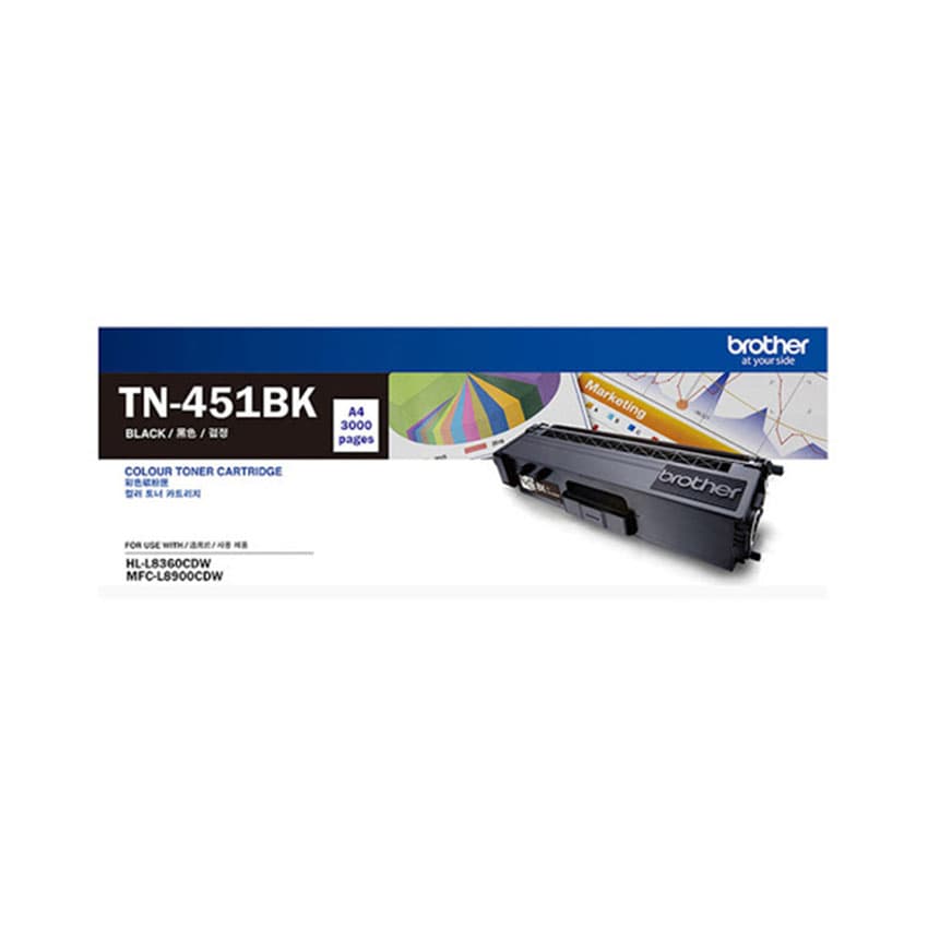 Mực in Brother TN 451BK - Dùng cho máy in Brother HL-L8260CDN/8360CDW/ MFC-L8690CDW