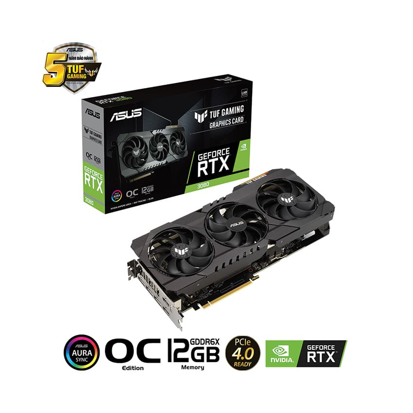 Card màn hình Asus TUF-RTX 3080-O12G-GAMING