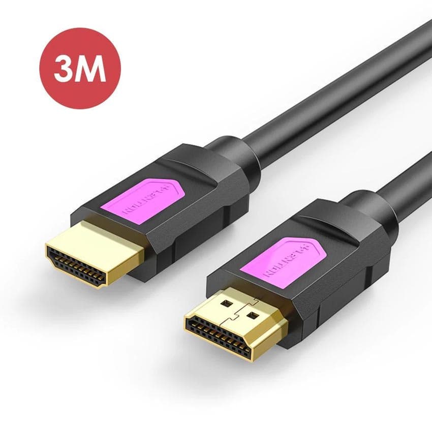 Cáp HDMI 3m Lention VC-HH20-P2-3M-BK hỗ trợ 4K