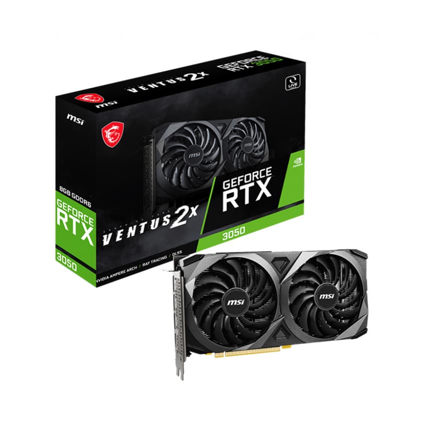 Card màn hình MSI RTX 3050 VENTUS 2X 8G	