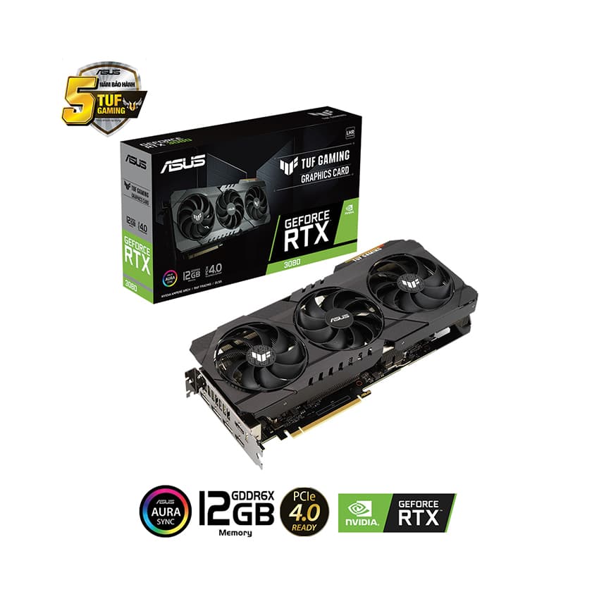 Card màn hình Asus TUF-RTX 3080-12G-GAMING