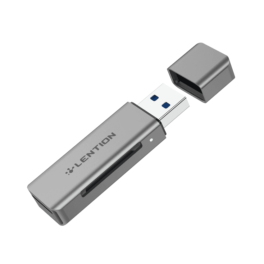 Đầu đọc thẻ Lention H7 USB3.0 to SD/Micro SD Card Reader