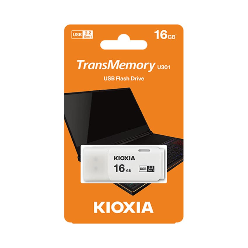 USB Kioxia 16GB U301 USB 3.2 Gen 1 - Màu trắng 