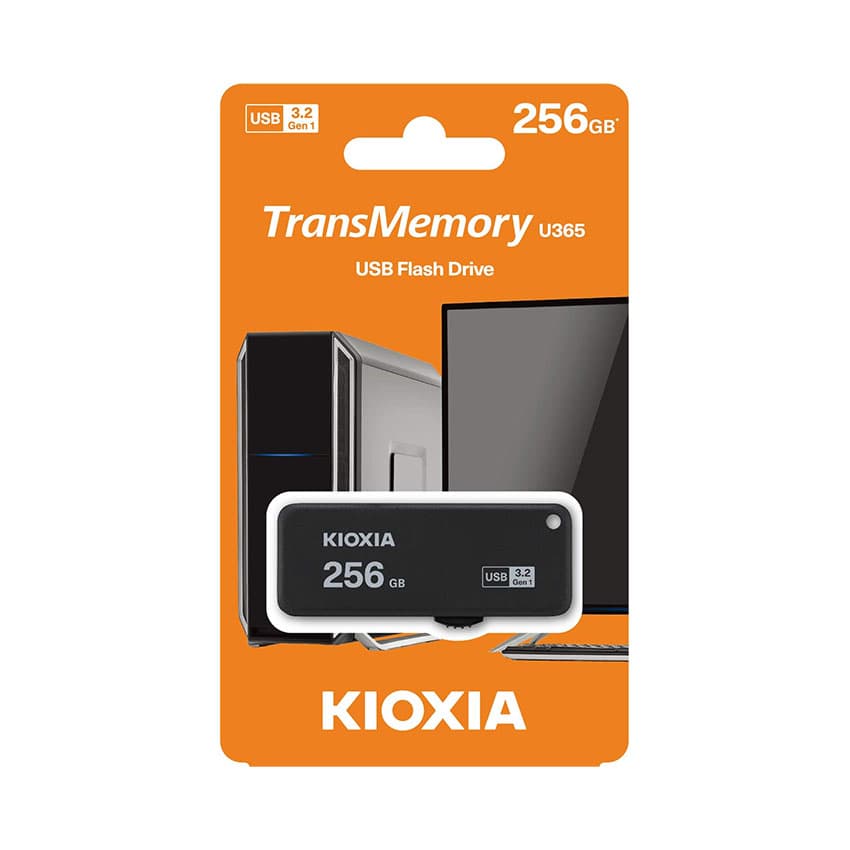 USB Kioxia 256GB U365 USB 3.2 Gen 1 - Màu đen