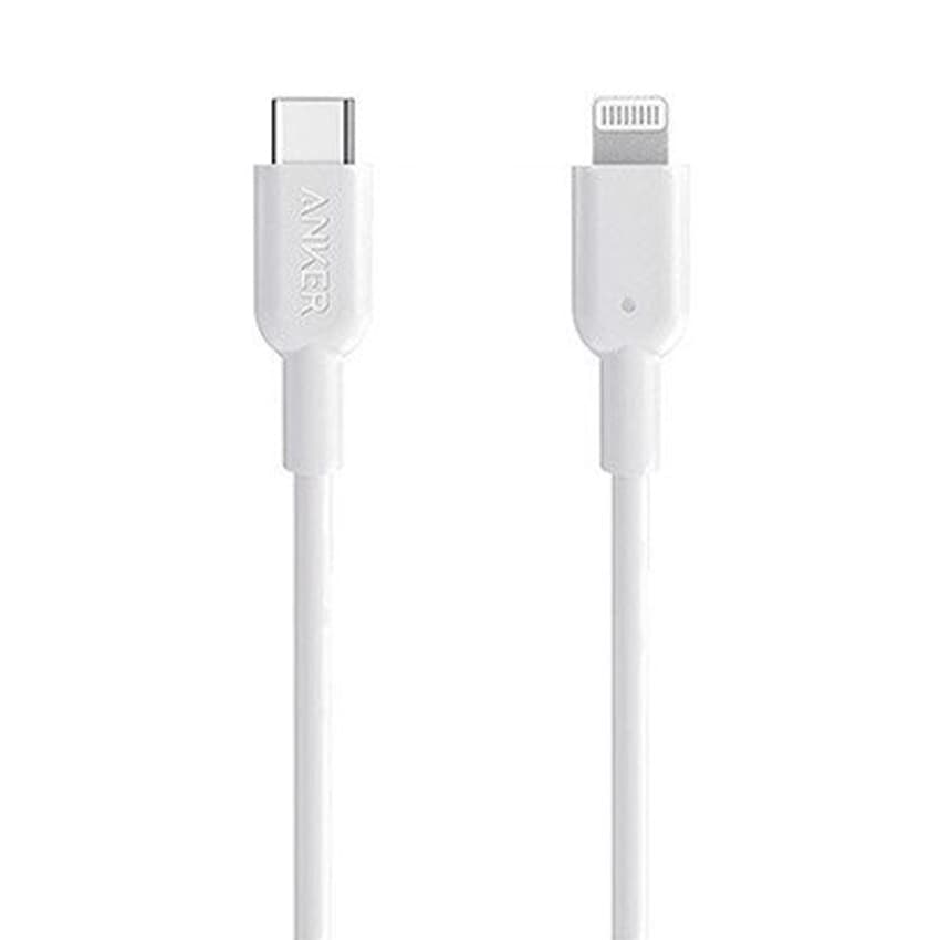 Cáp sạc điện thoại Anker A8632 PowerLine II (0.9m) - Màu trắng - Type C to Lightning