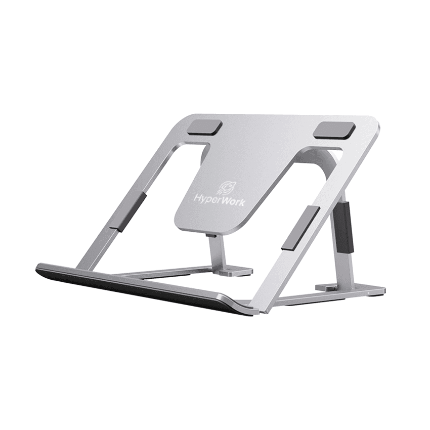 Giá đỡ Ipad, máy tính bảng HyperWork T1 nhôm màu bạc